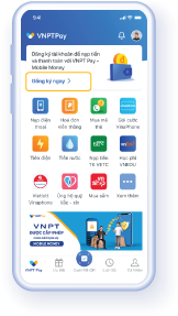 Sau khi Đăng nhập, chọn “Đăng ký ngay” trên trang chủ.